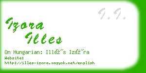 izora illes business card